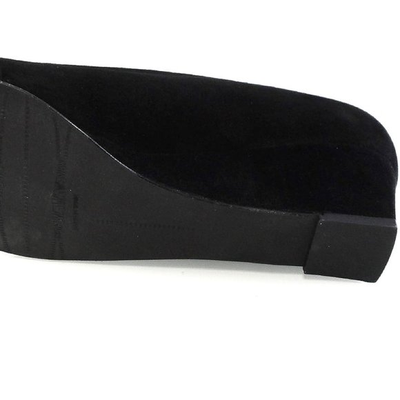 Stuart Weitzman Black Flats with Silver Accents - Picture 9 of 10